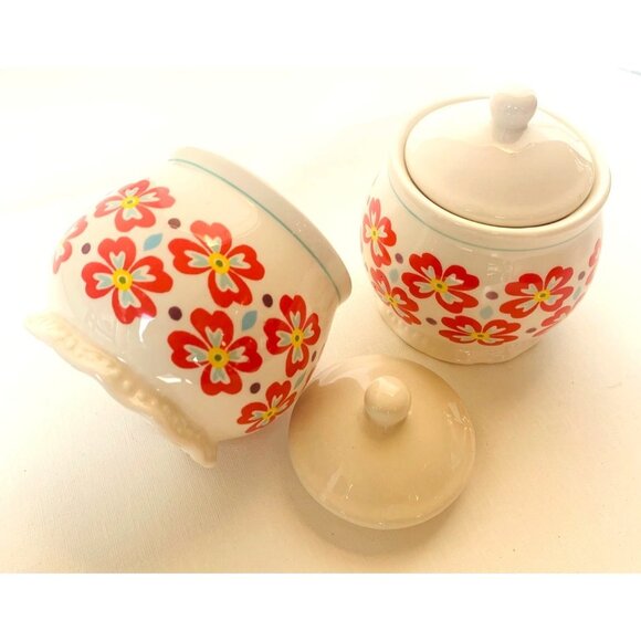 Pioneer Woman Sugar Bowl "From my Frontier to yours" Collection Set of 2 - Picture 2 of 14